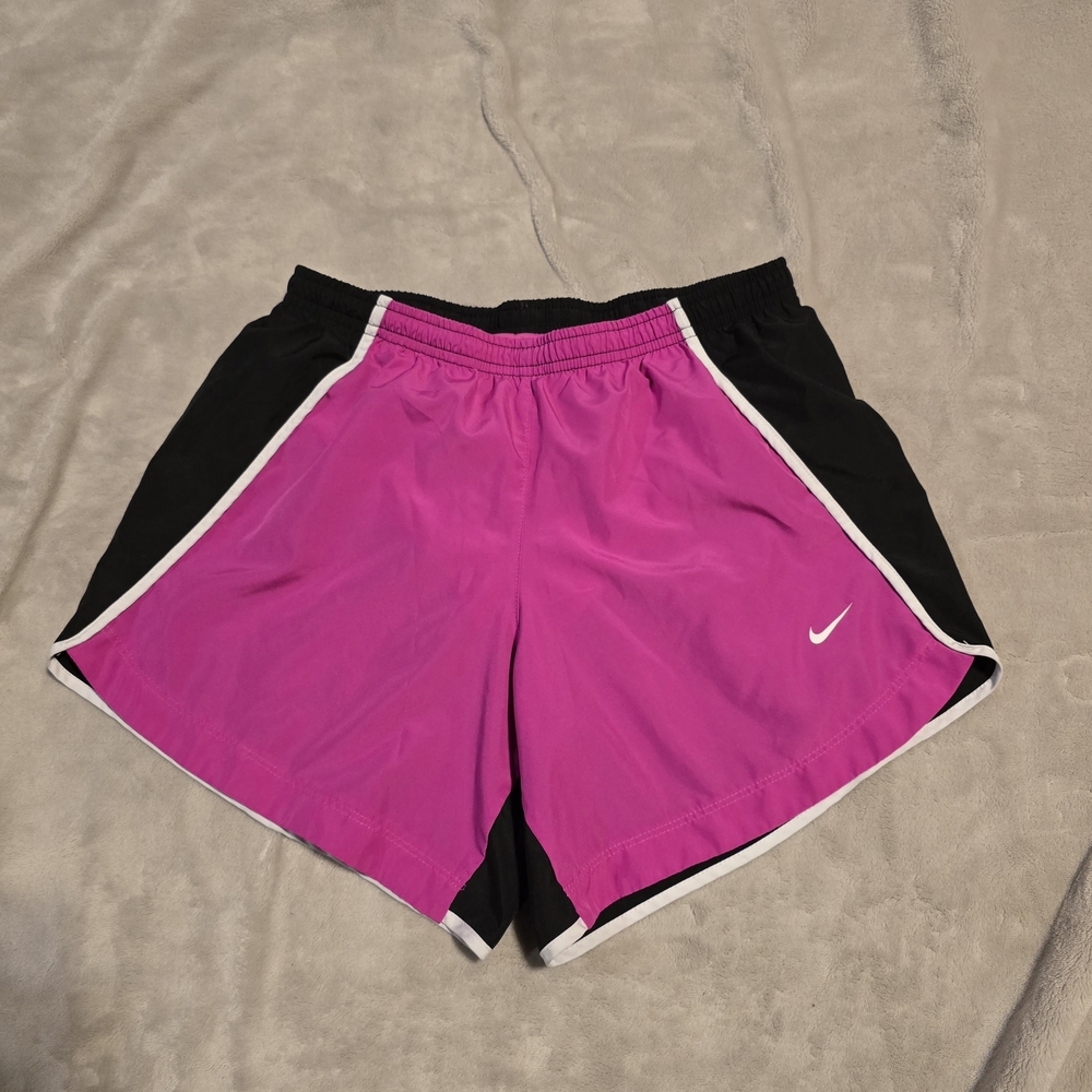 Nike Kids Pink and Black Shorts